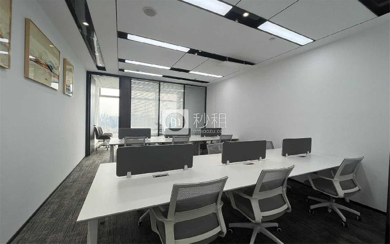 QCC前城中心写字楼出租128平米精装办公室110元/m².月