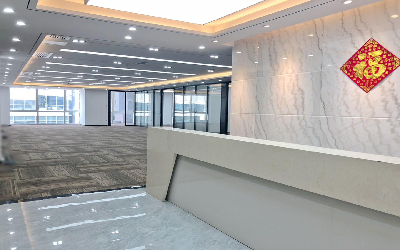 华润城大冲商务中心写字楼出租698平米豪装办公室80元/m².月