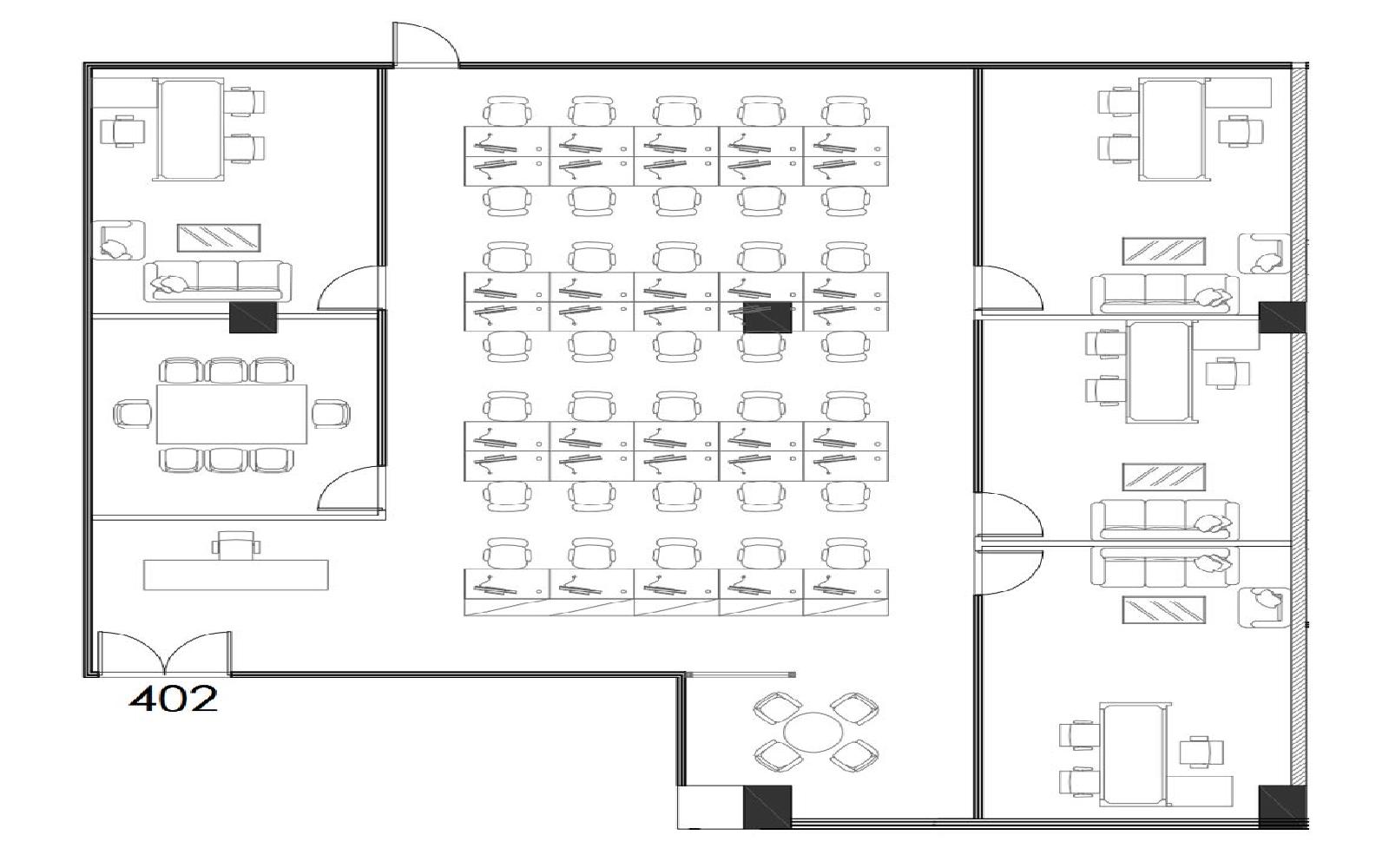 智美park写字楼出租452平米豪装办公室46元/m².月