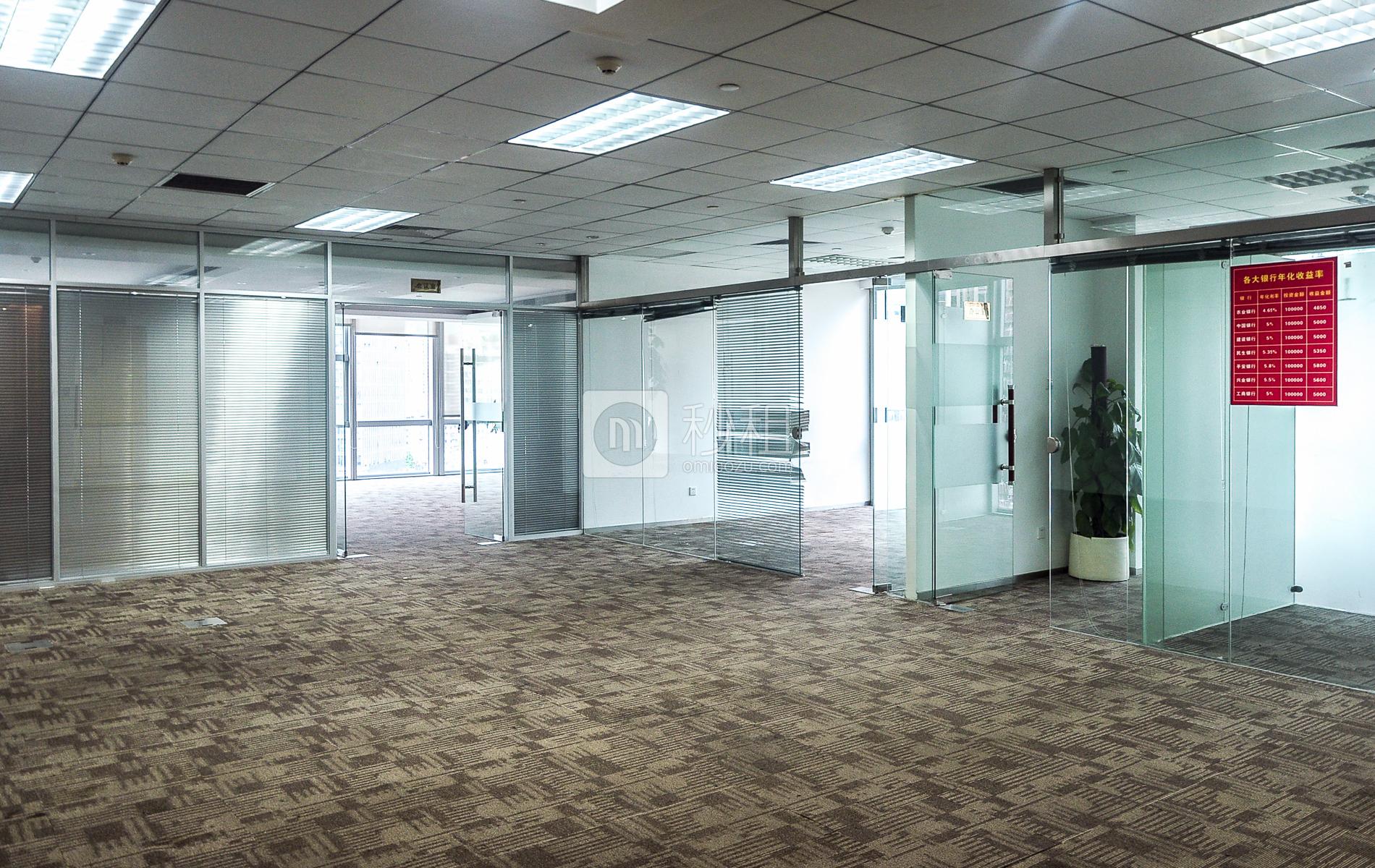 富力盈泰广场写字楼出租306平米精装办公室160元/m².月
