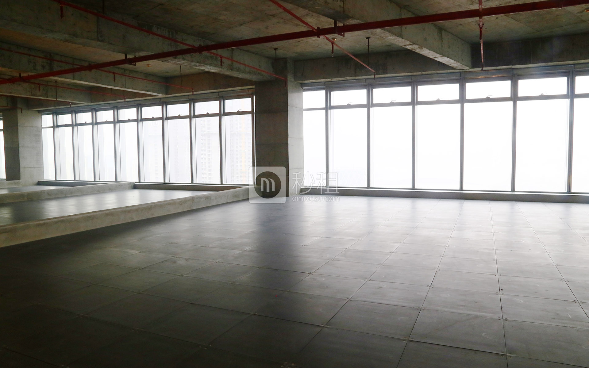 卓越后海中心写字楼出租265平米毛坯办公室245元/m².月